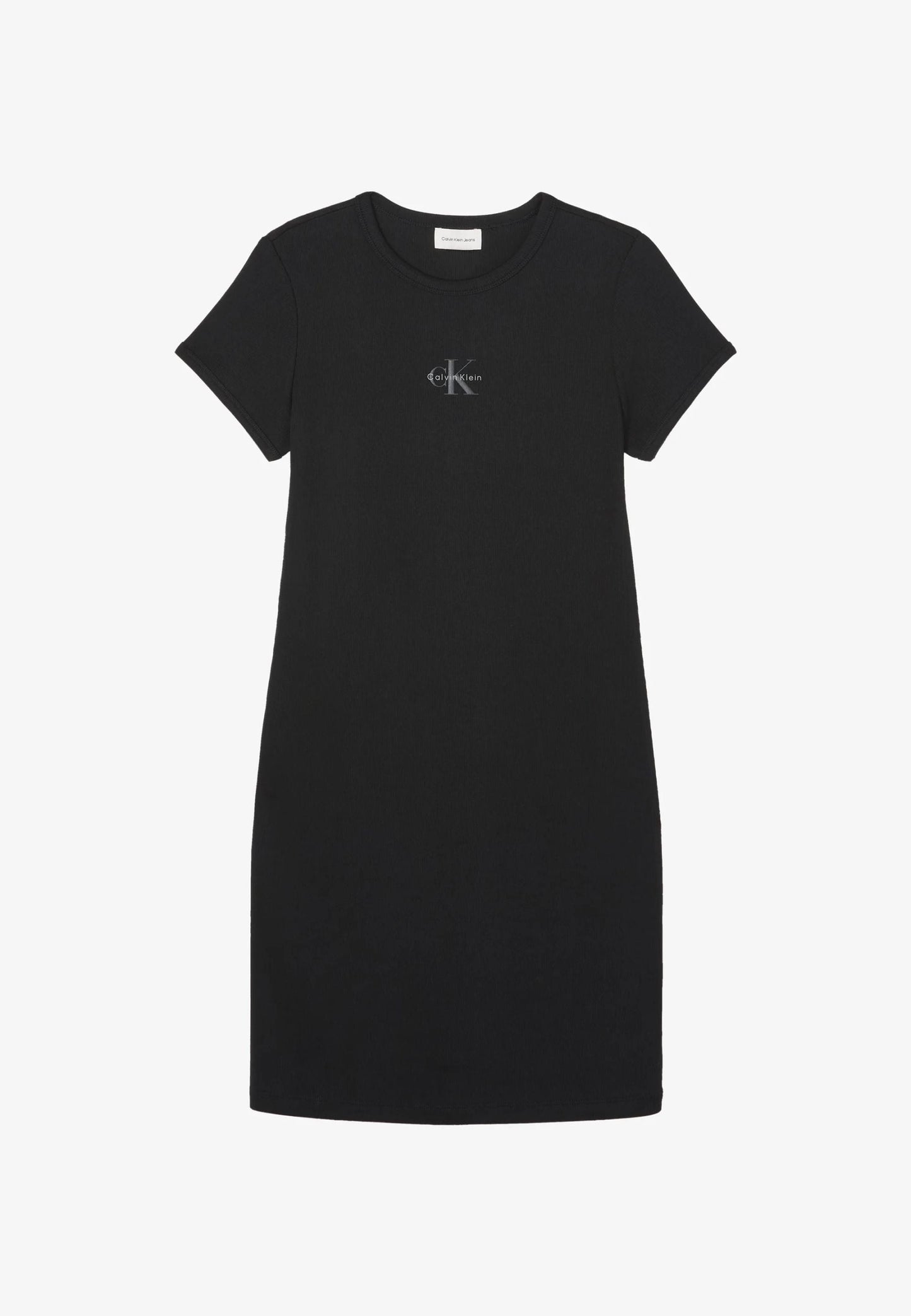Calvin Klein Vestito Costine Logo Donna LV047F241G UB1 Nero