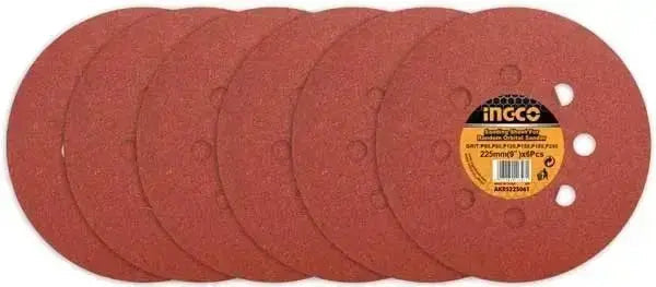 Carta abrasiva per levigatrice gr 60a240 6pz ingco