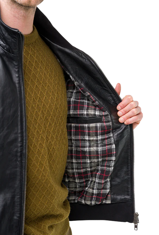 Giacca Pelle Uomo Censured JMPHAM SHO3 14 Marrone | Bomber Vera Pelle
