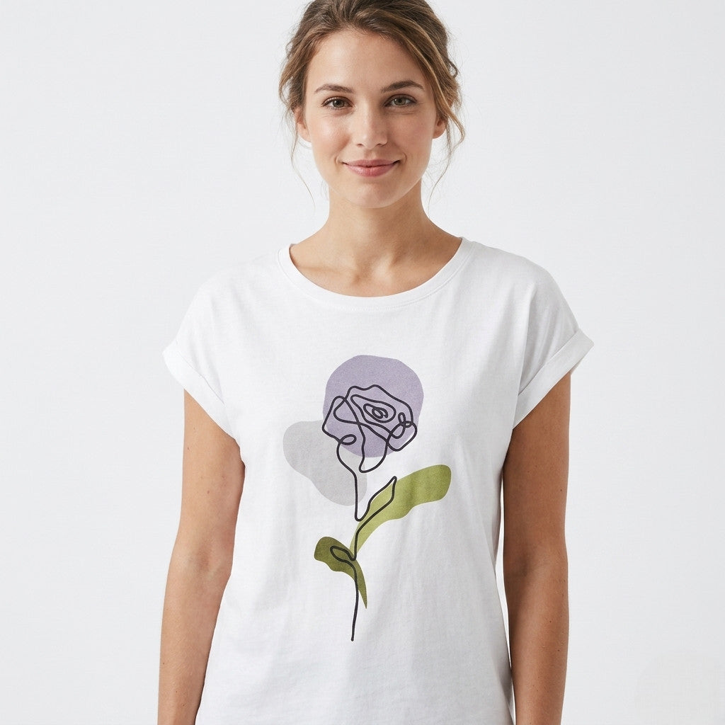 Censured T-shirt Donna Cotone Off White - TWC821 JLU6 01