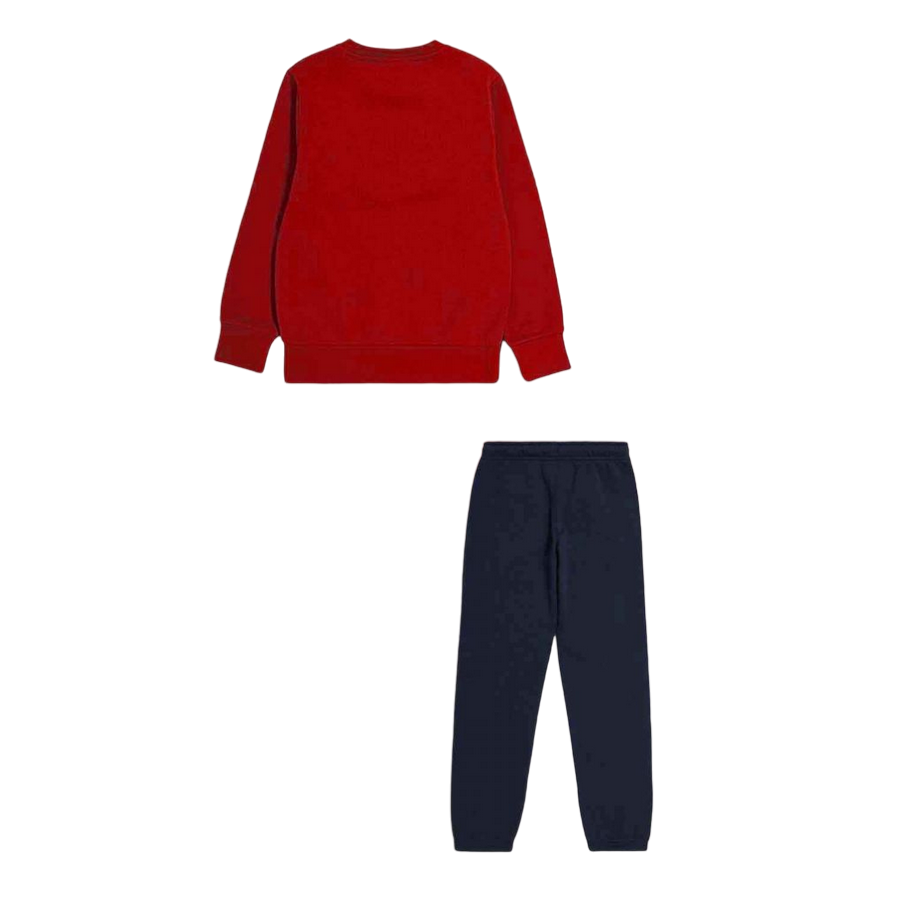 Champion Tuta sportiva con felpa girocollo da ragazzo Lagacy 306593 RS053 rosso-nero
