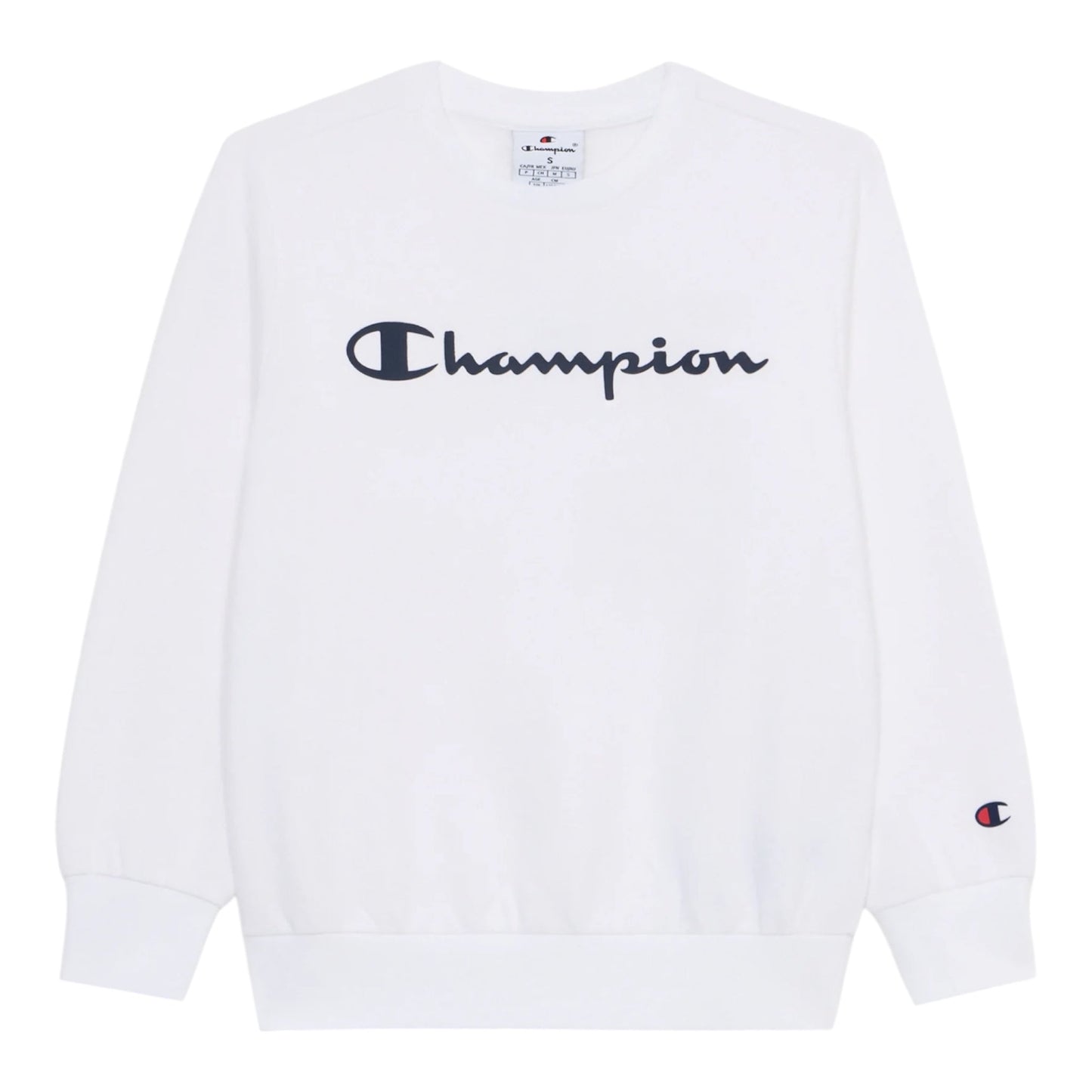 Champion Felpa Junior 307359 WW001 Bianco