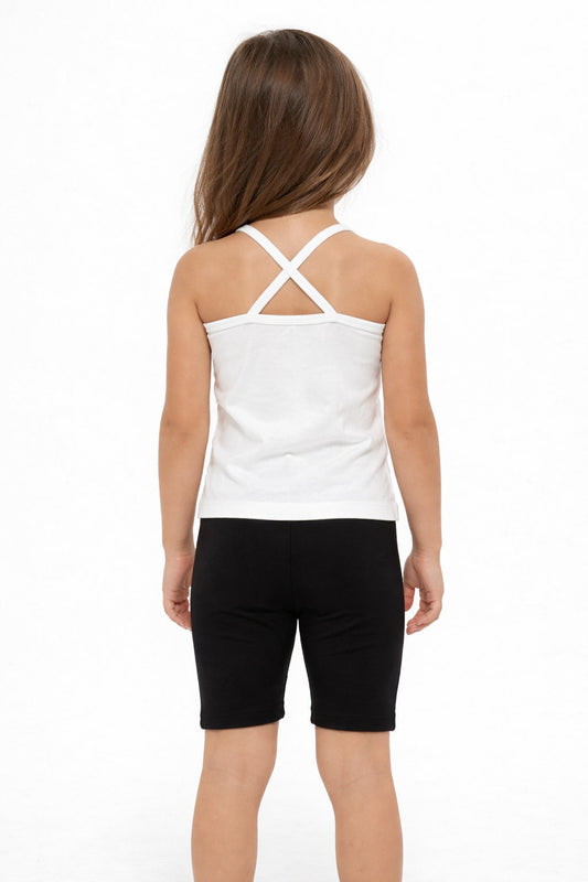 Champion Legacy Girl Set Canotta + Leggings Short 405379 WW001 – Bambina