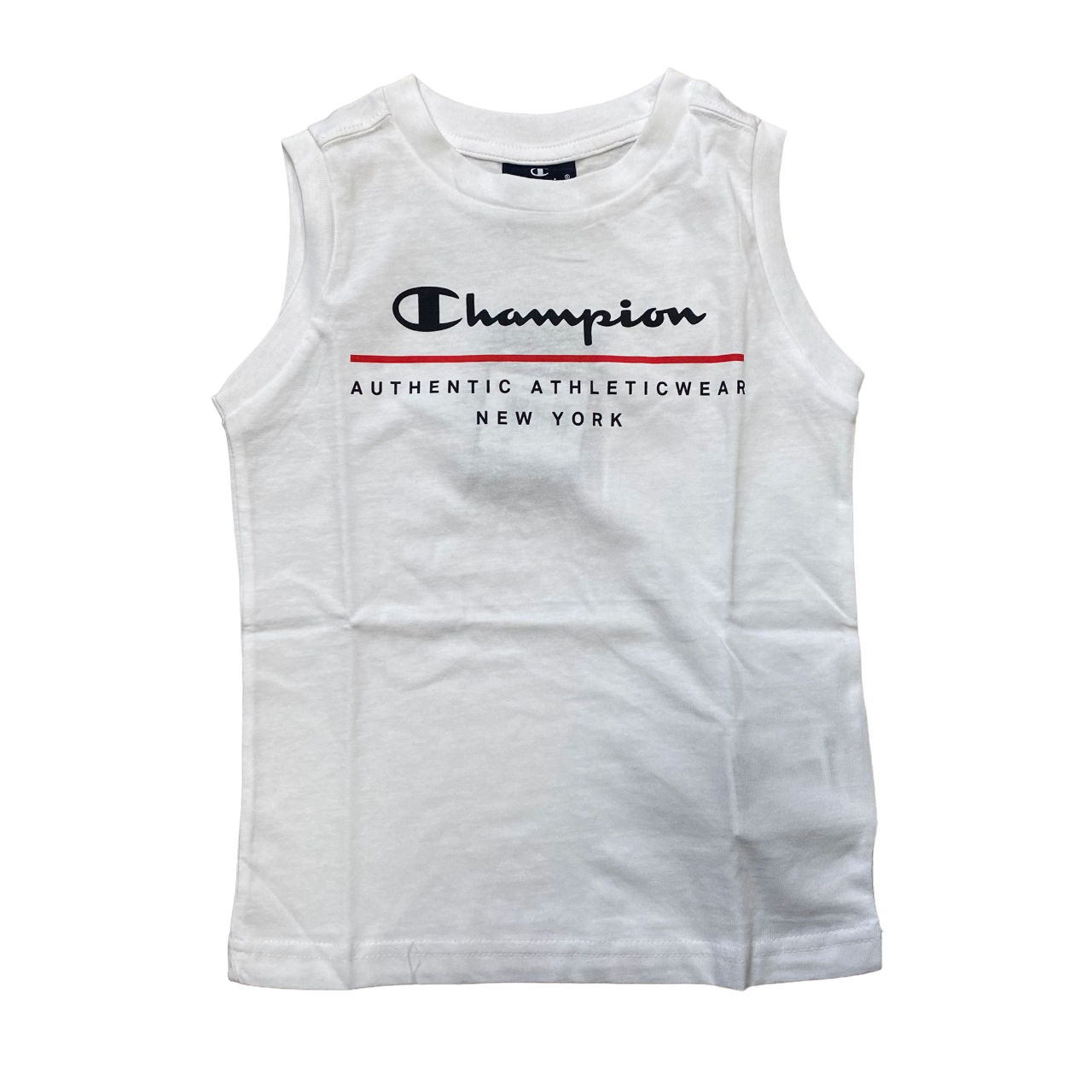 Champion completo da ragazzo in cotone con maglietta smanicata e pantaloncino bianco nero