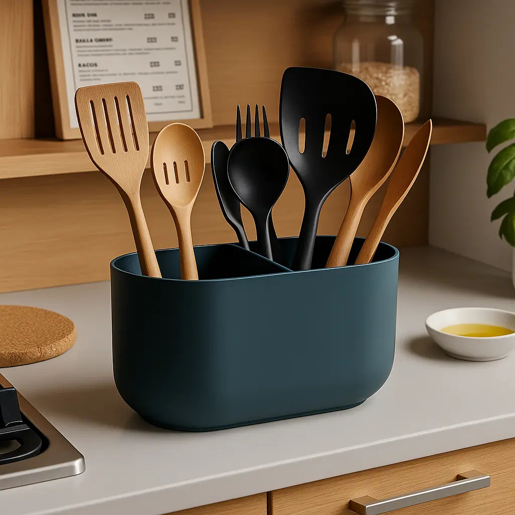 COVA: Porta Utensili da Cucina Doppio Scomparto Home Decor