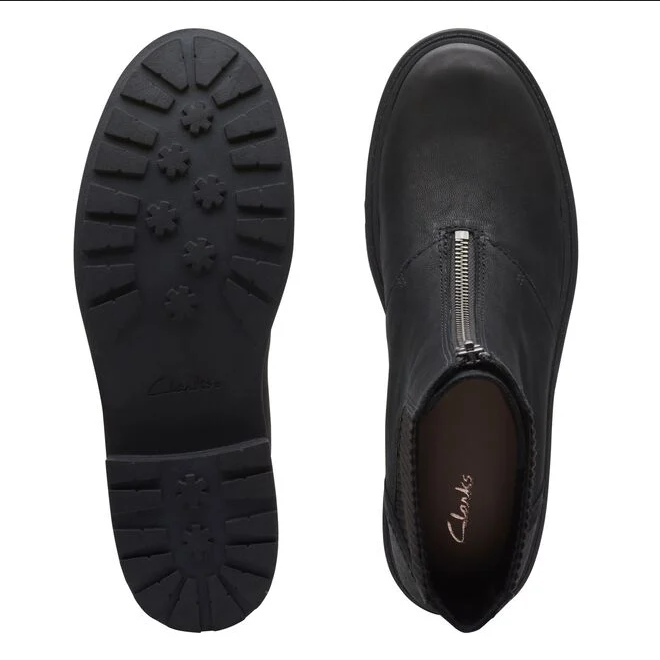 Clarks stivaletto da donna Chelsea con zip anteriore elastico laterale in tessuto Orinoco2 Up 26167568 2 nero