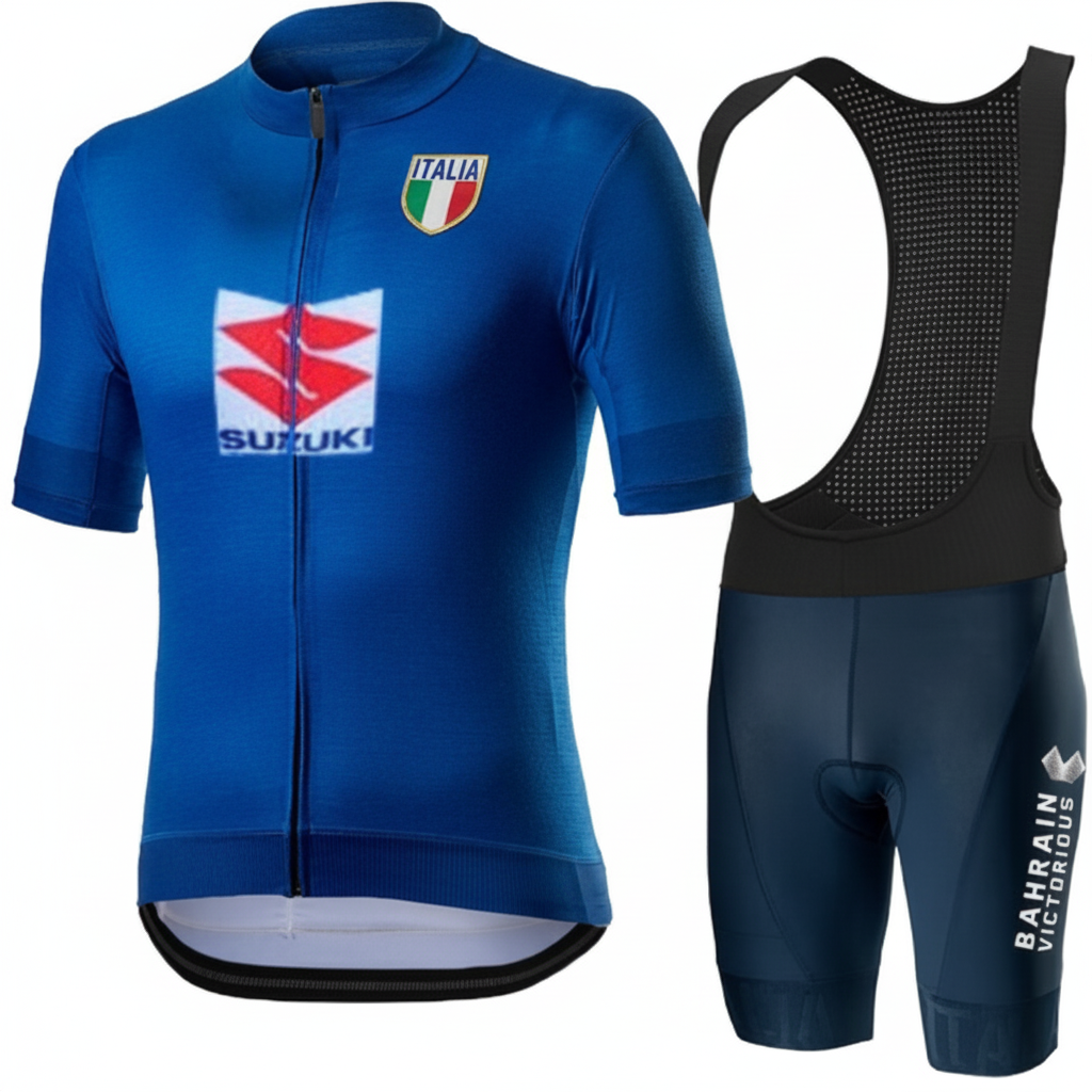 Completino Ciclismo Italia Uomo – Maglia + Pantaloncini Estate