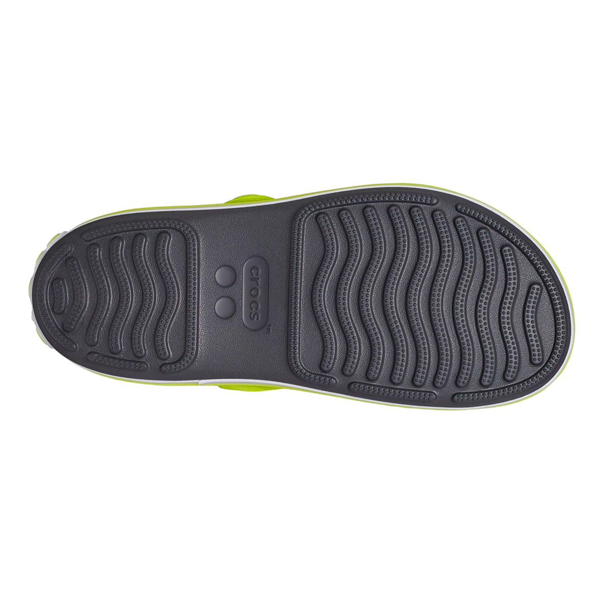 Crocs sandalo da bambino Crocband Cruiser 209423 1NJ grigio-giallo acido