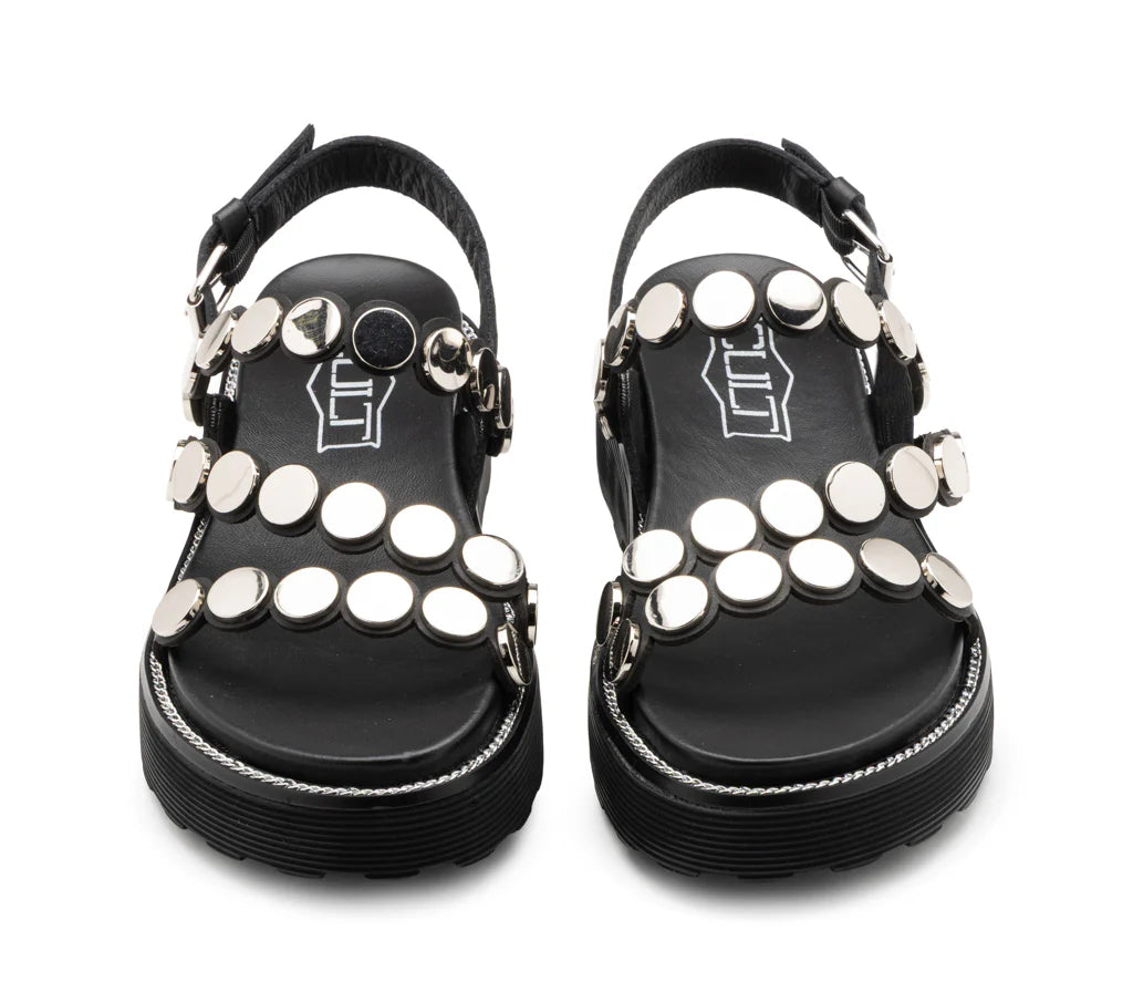 Cult ZIGGY 4770 CLW477000 Sandalo Donna Flatform Borchie Nero