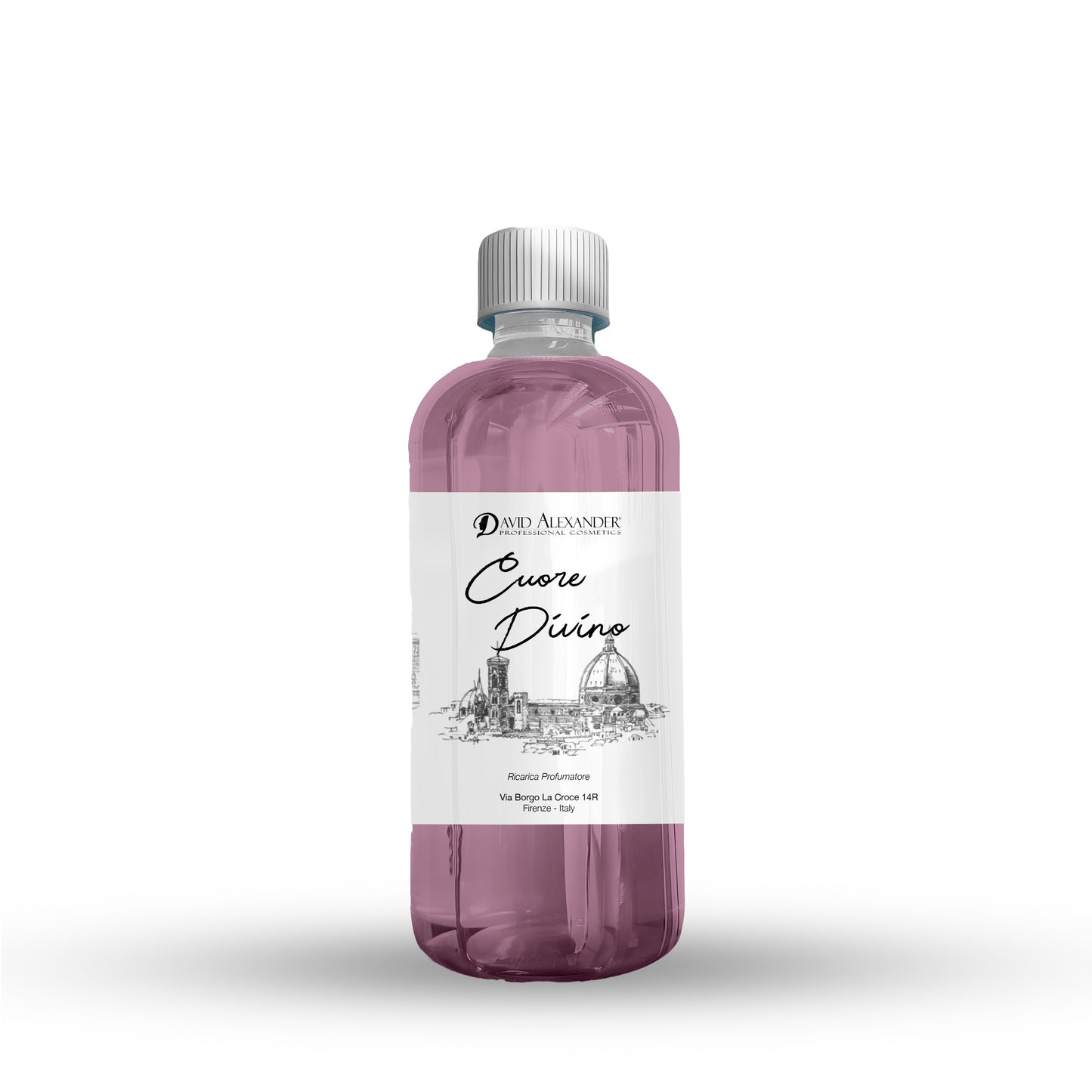 David Alexander Professional Cosmetics Ricarica Profumatore CuoreDiVino 500 ml – Fragranza Vinacea Artigianale