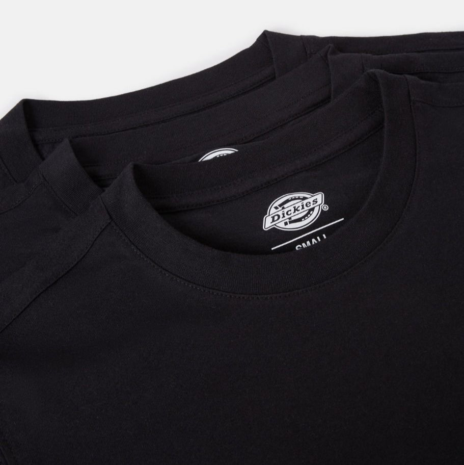 Dickies 3 T-shirt Uomo DK621091BLK1 Nero Pack Convenienza