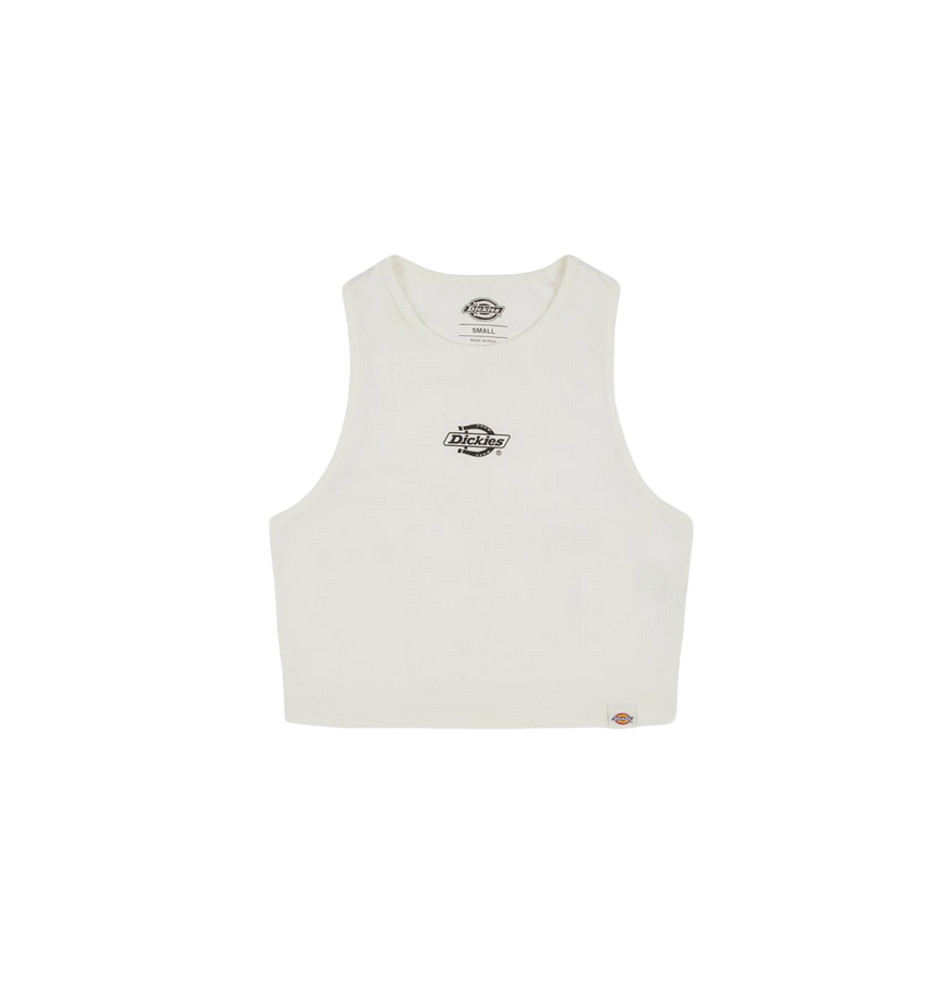 Dickies canotta da donna in cotone elasticizzato Powers DK0A4Y8DWHX1 bianco