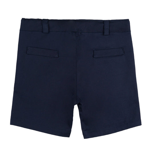 Bermuda blu in gabardina
