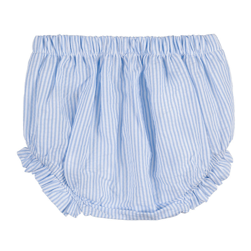 Abito azzurro con culotte