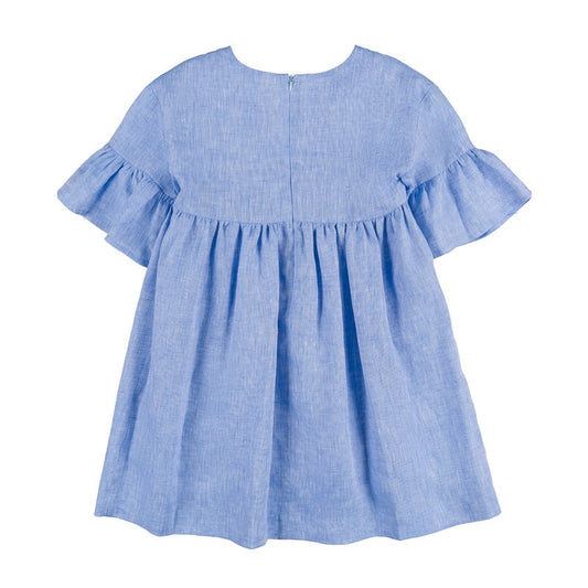 Abito azzurro in lino