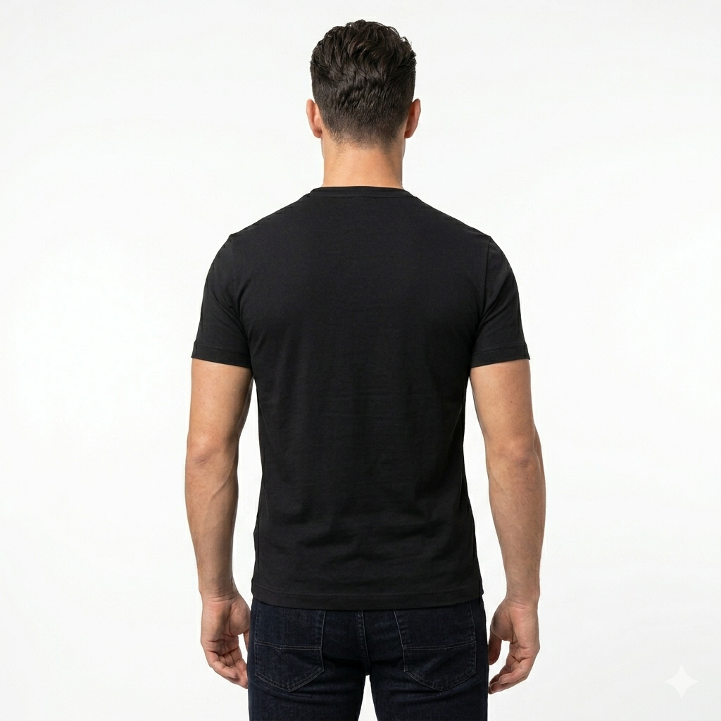 EA7 Emporio Armani T-Shirt Uomo Nera Slim Trainer Core Identity Cotone - 7M001412 AF22264 MC005