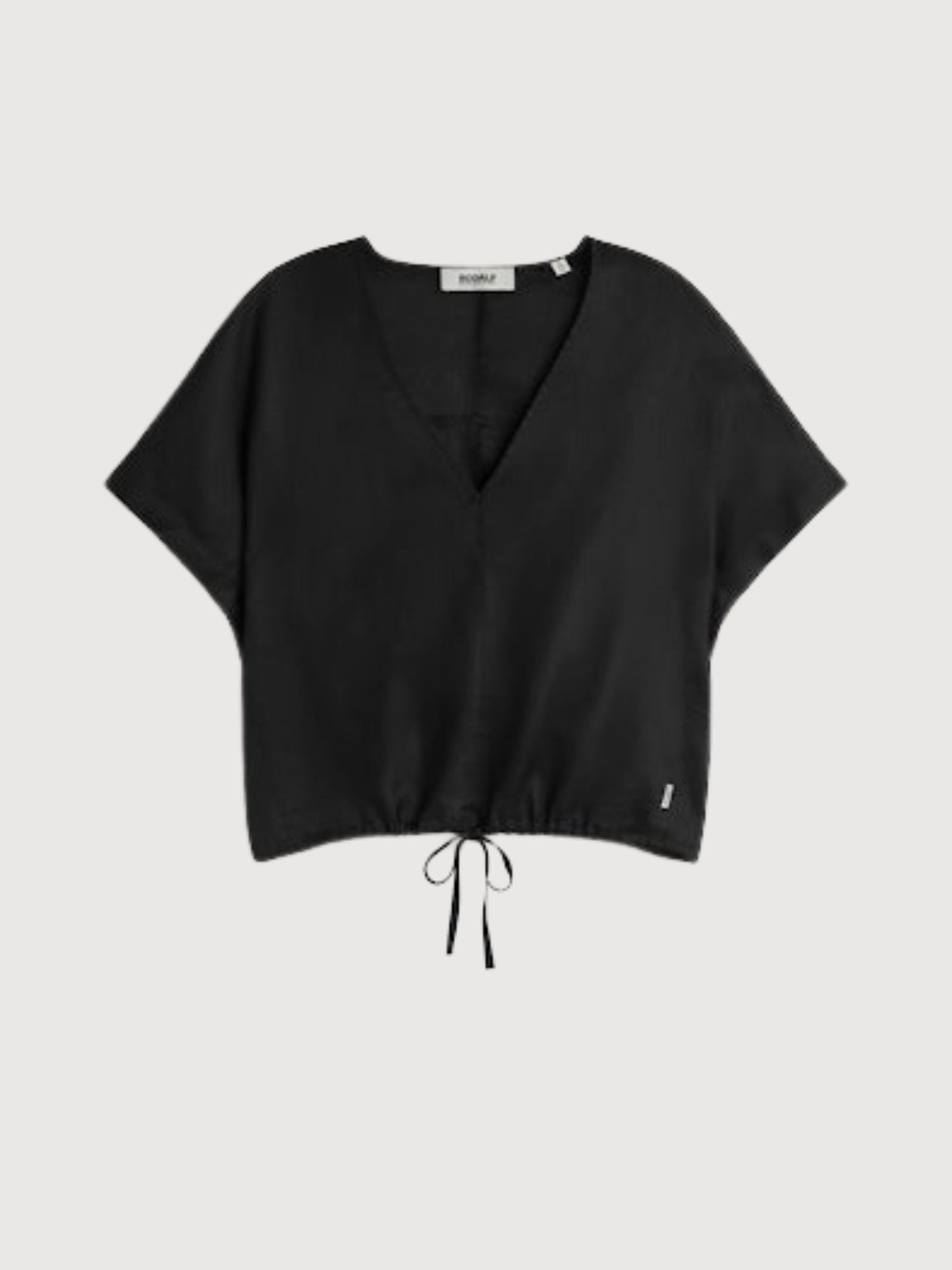 Bluse Dora Damen Leinen Schwarz | Ecoalf