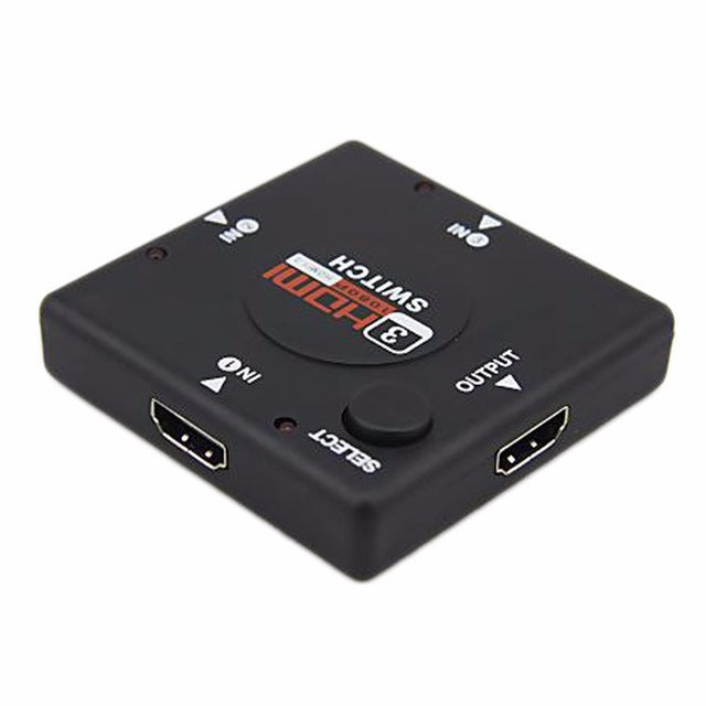 Switch Umschalter X HDMI Kabel 1080P 3 Ports Full HD TV Adapter Splitter