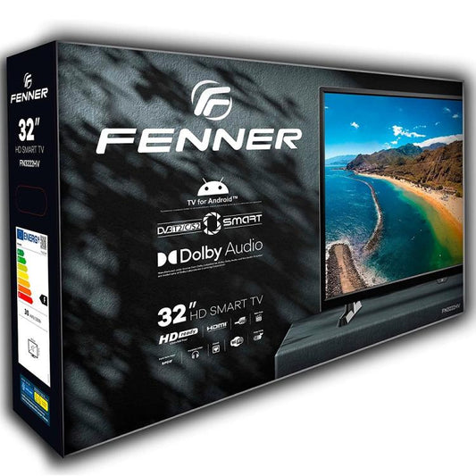 Fenner Smart Tv 32" Hd Android Quadcore Dvb-T2-S2 Wifi Dolby Hevc 10Bit H265