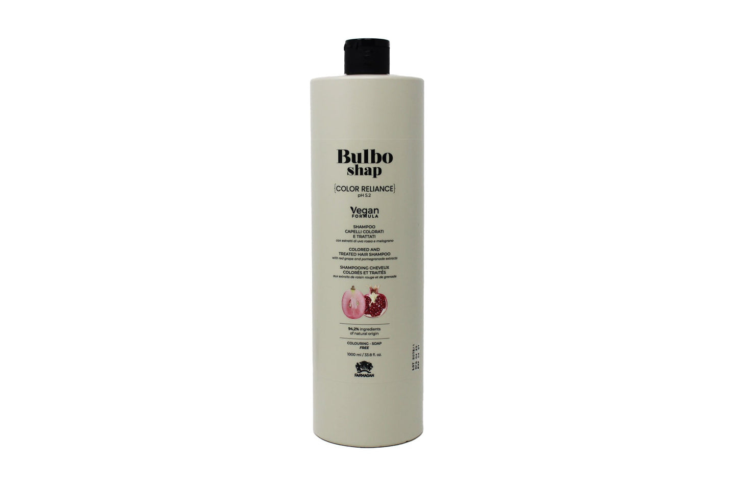 Farmagan Bulbo Shap Formula Vegan Color Reliance Shampoo Per Capelli Colorati E Trattati 1000 ml