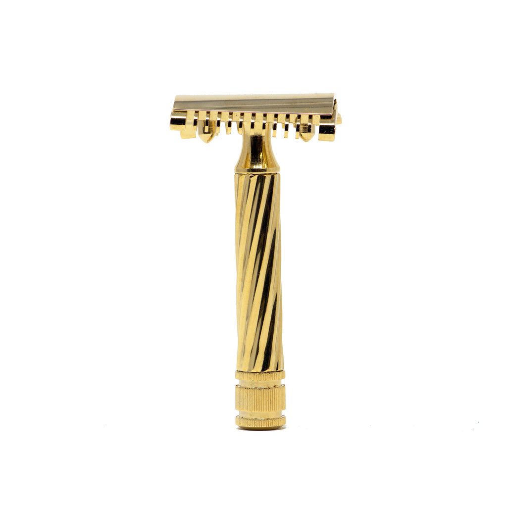 Fatip Slant Rasoio Di Sicurezza Dorato Grande Lo Storto Open Comb\art.42146