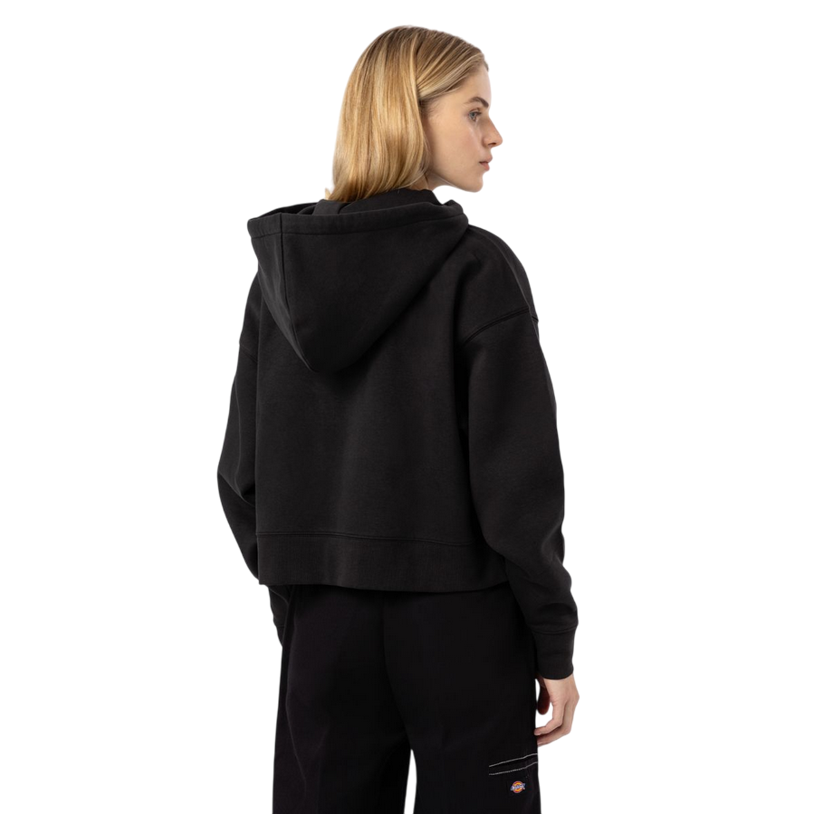 Dickies felpa con cappuccio da donna corta con cerniera intera Oakport DK0A4Y1ZBLK nero