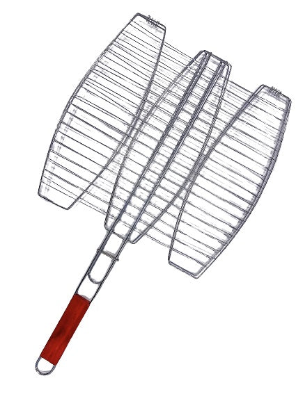 Fenner Bbq Grill Fisch 3 Grillrost Barbecue für Fisch vom Grill 3 Plätze 38x37cm