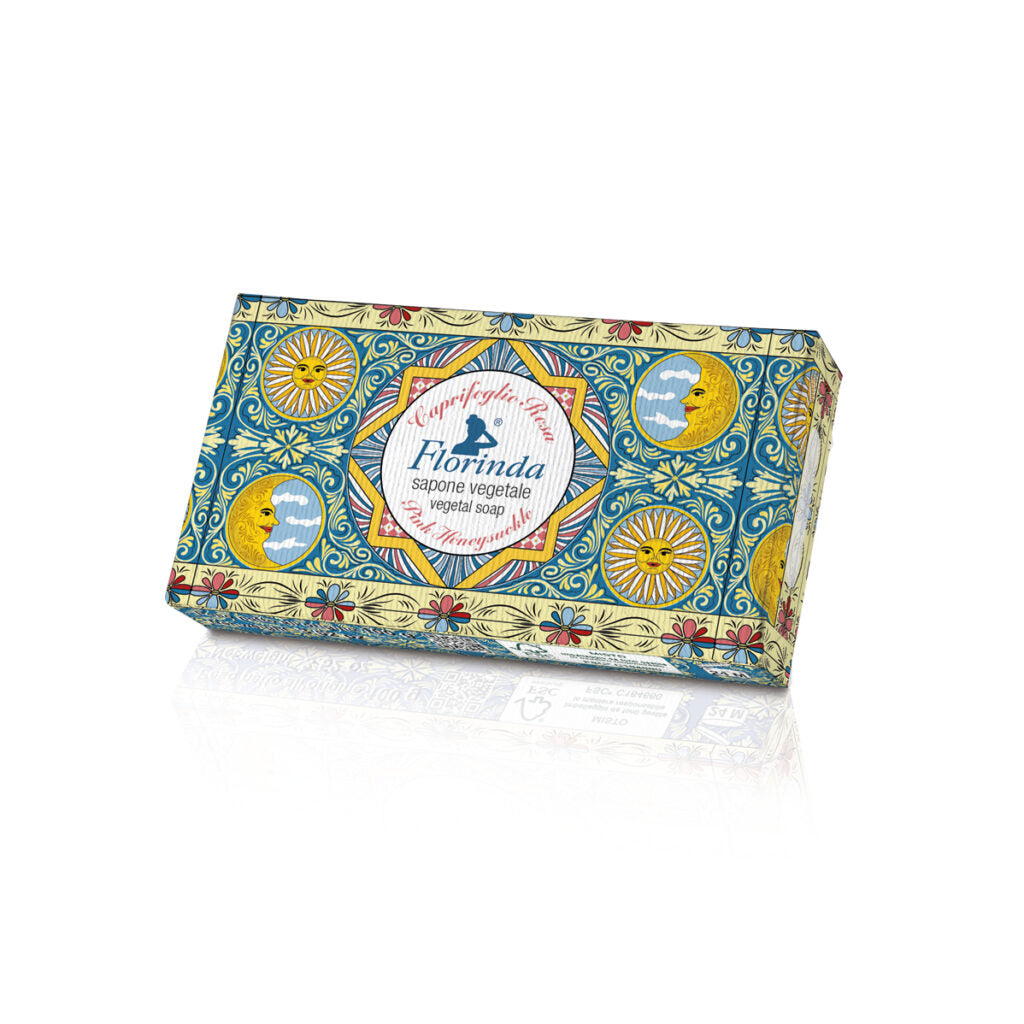 Florinda Botteghe Del Sole Pflanzliche Seife für Hände und Körper Geißblatt Rose 100 gr