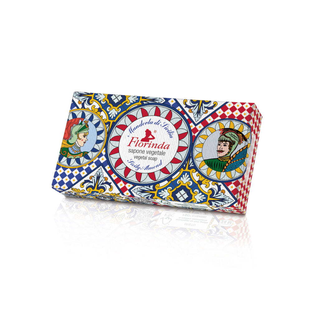 Florinda Botteghe Del Sole Saponetta Vegetale Mani e Corpo Mandorla Di Sicilia 100 gr