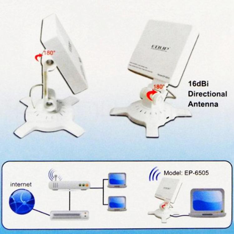 ANTENNE ADAPTER WLAN WIFI USB STICK 16DBI VERSTÄRKER NETZWERK PC LAPTOP
