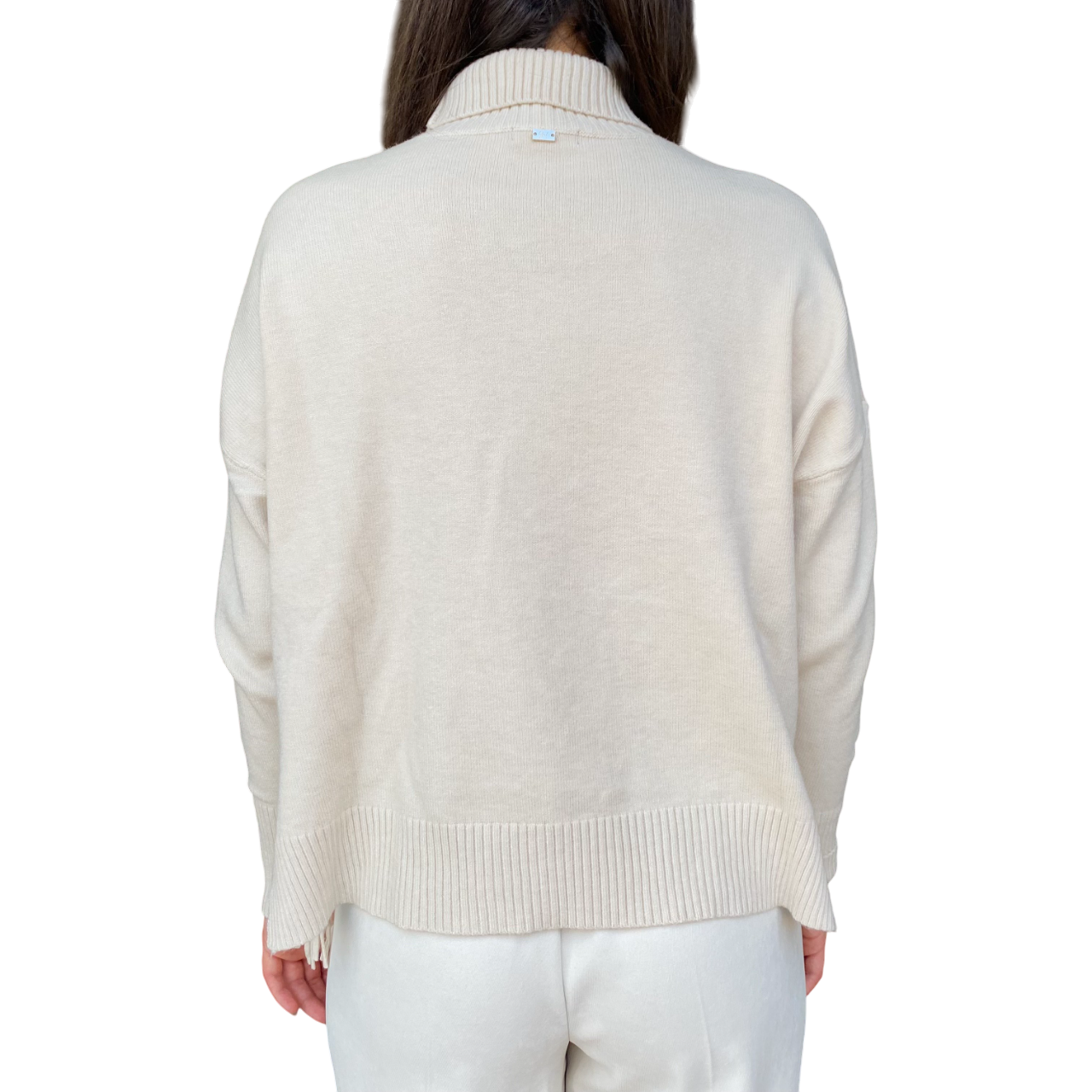 GRIFFAI Maglia Donna con frange DGF5653 Beige