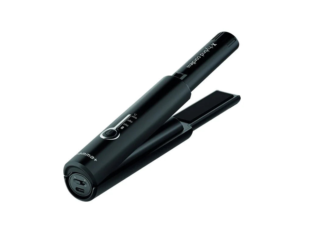 Gammapiù X Hybrid Cordless Piastra Lisciante Per Capelli Senza Fili Nera