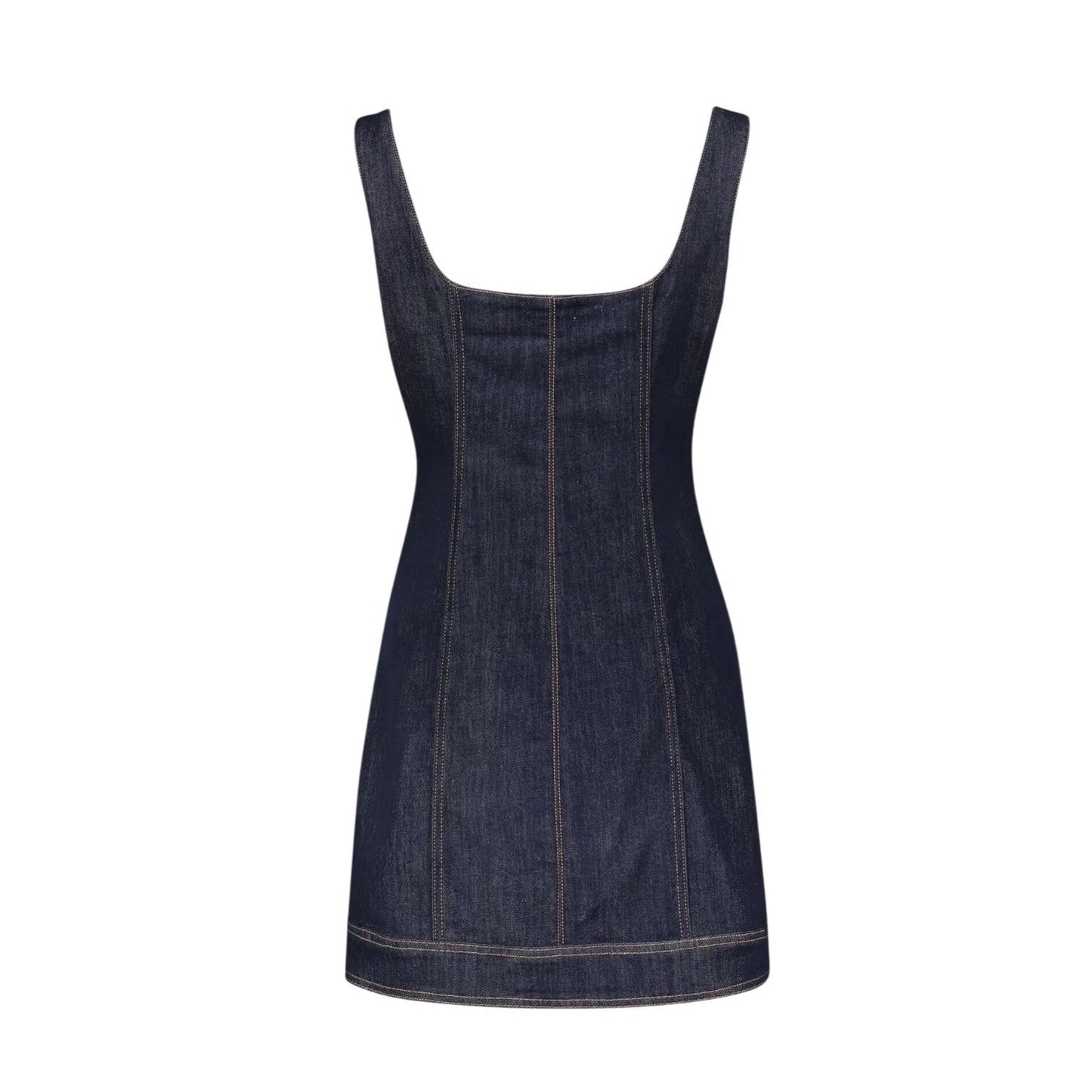 Gaudì Abito Corto Donna Denim 611BD16002 Blu Scollatura Quadrata