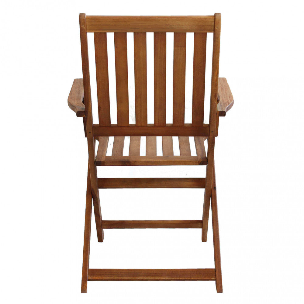 Poltrona con braccioli Diana in legno di acacia cm 55 x 57 x 91 h