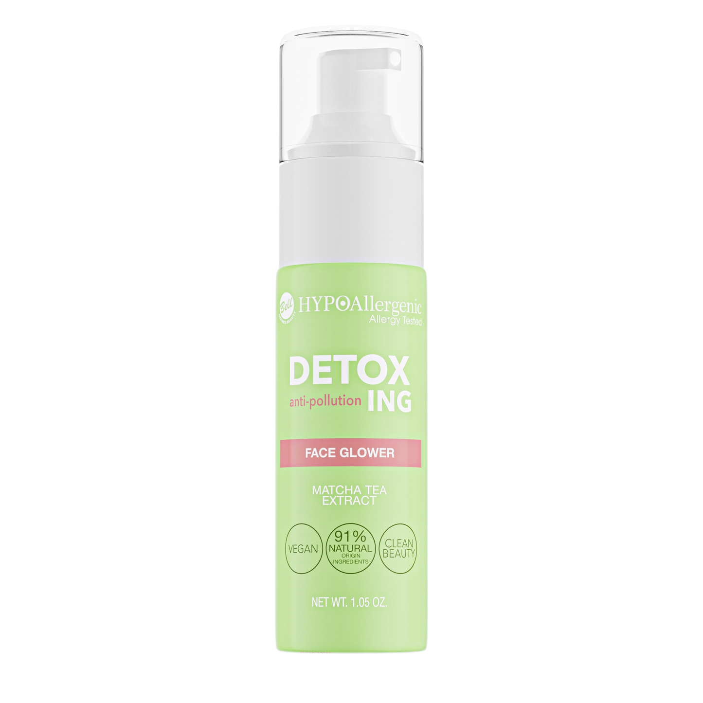 HypoAllergenic DetoxIng Face Glower Gel Fluido Viso Weel Rested Effetto Riposato Per Pelli Spente 30 ml
