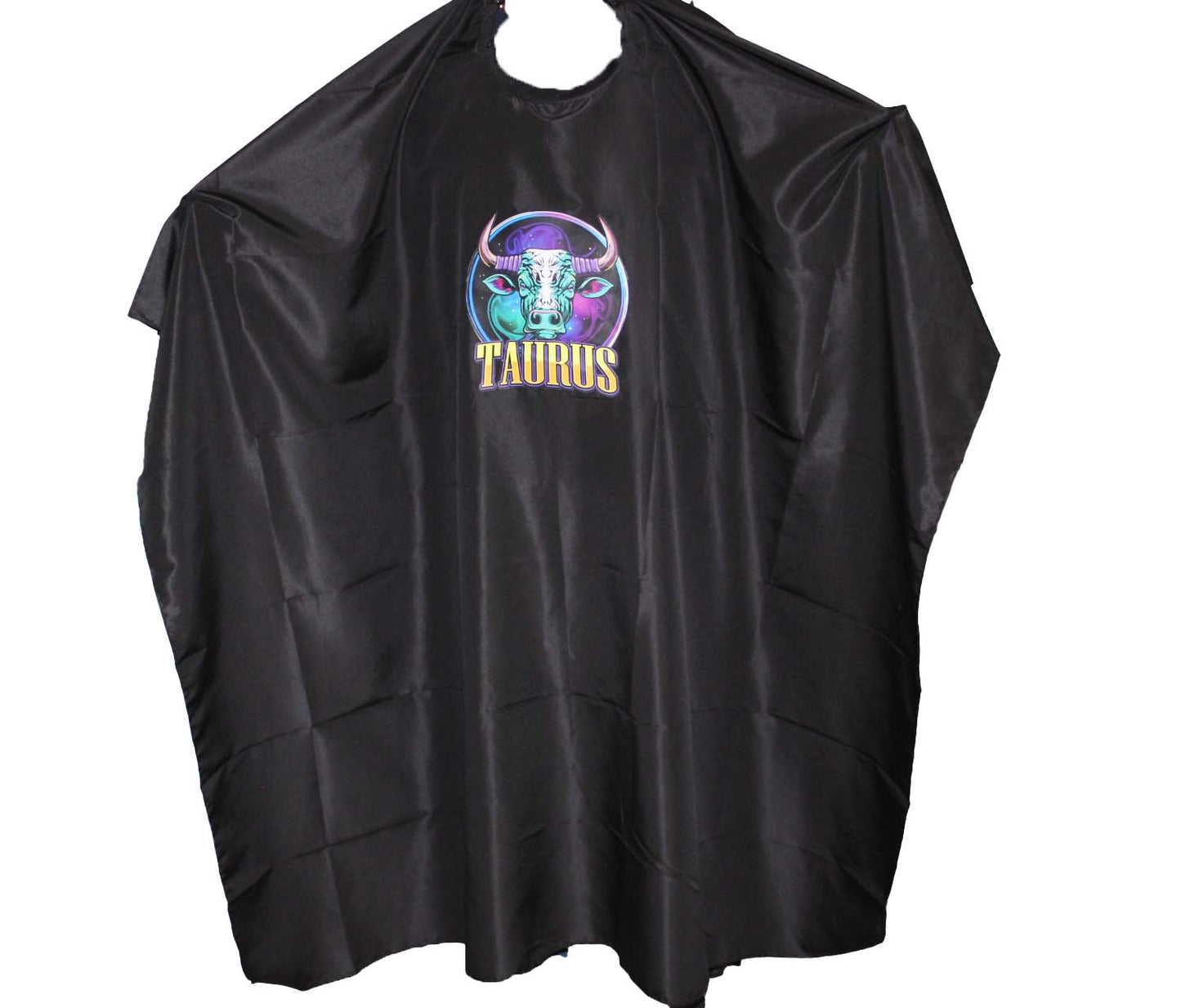 Taurus Mantella Taglio Nera Con Chiusura Bottoni Con Logo