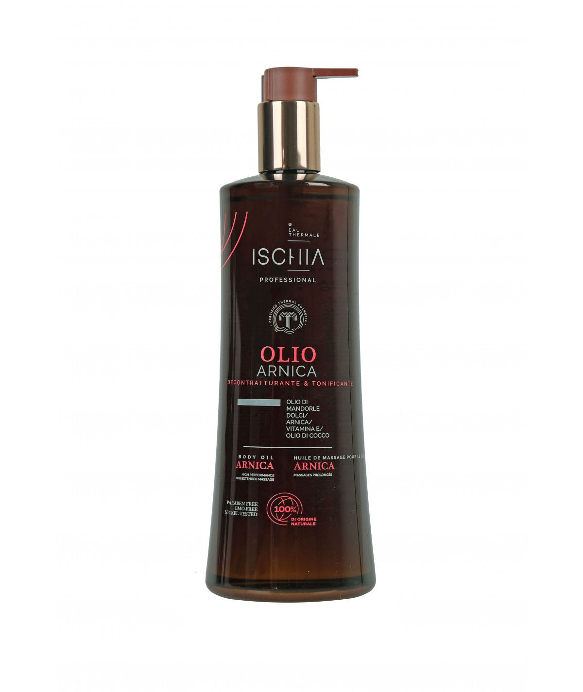 Ischia Eau Thermale Olio Da Massaggio Arnica Decontratturante E Tonificante 500 ml