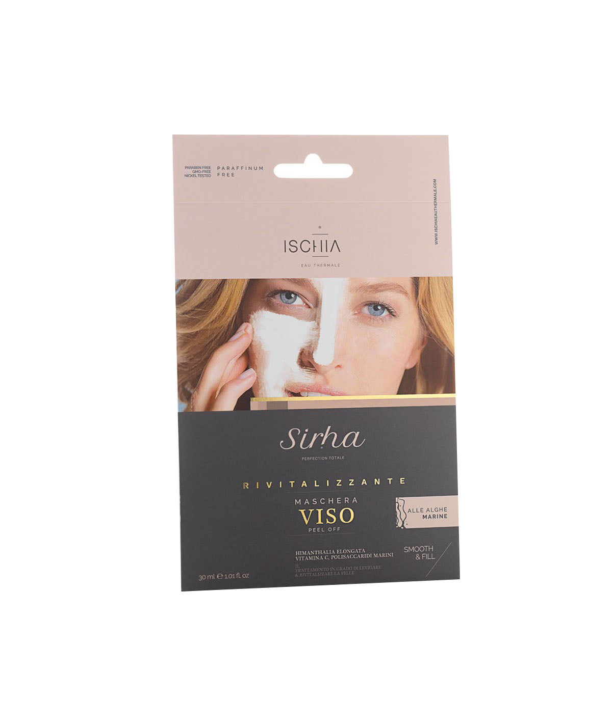 Ischia Eau Thermale Sirha Revitalisierende Peel-Off-Gesichtsmaske mit Meeresalgen 30 ml