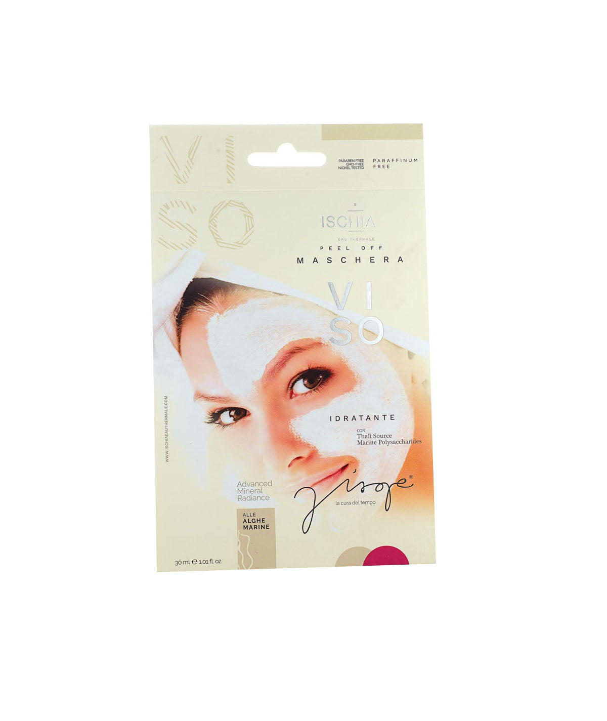 Ischia Eau Thermale Visage Feuchtigkeitsspendende Peel-Off-Gesichtsmaske mit Meeresalgen 30 ml