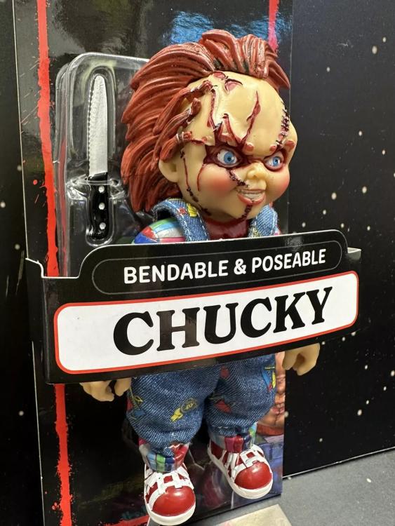 BENDYFIGS - HORROR CHUCKY ACTIONFIGUR 15CM NOBLE COLLECTION MÖRDERPUPPE