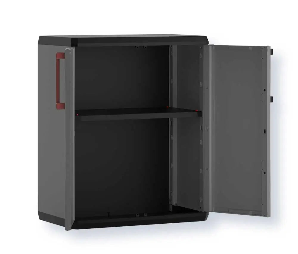 Keter Armadi Quadra Set 2 Pezzi Alto + Basso in Resina