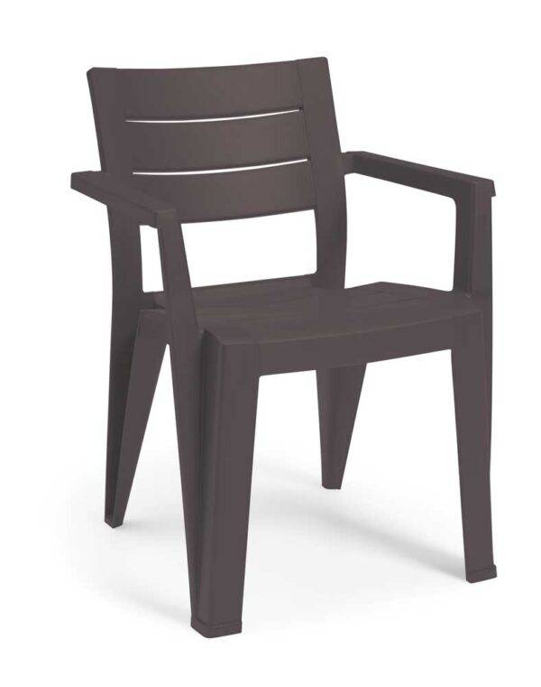 Sedia Julie Keter – Ergonomica, Resistente, Effetto Legno, 5 Colori