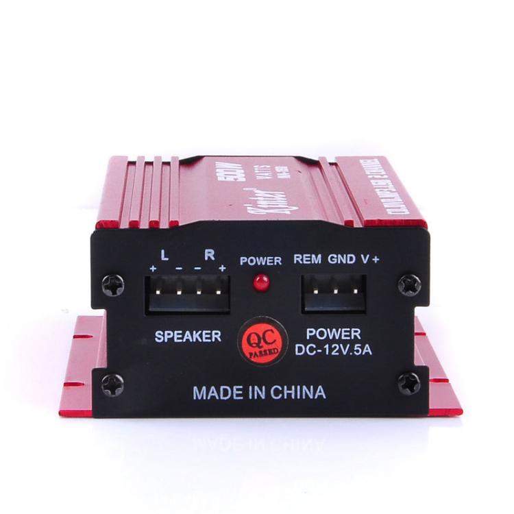 Mini Stereo-Verstärker, 2 Kanäle, Auto, 500W, 12V, USB, SD, MP3, FM, Audio-Anlage