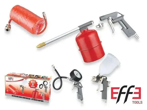 Druckluft-Set Schnellverschluss 5-teilig