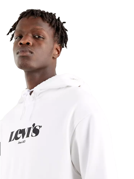 Levi's Felpa con cappuccio 384790038 white