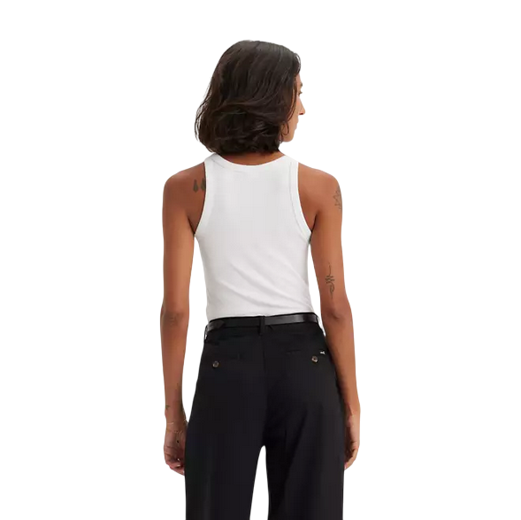 Levi's canotta da donna con scollo alto Dreamy A73260001 bianco