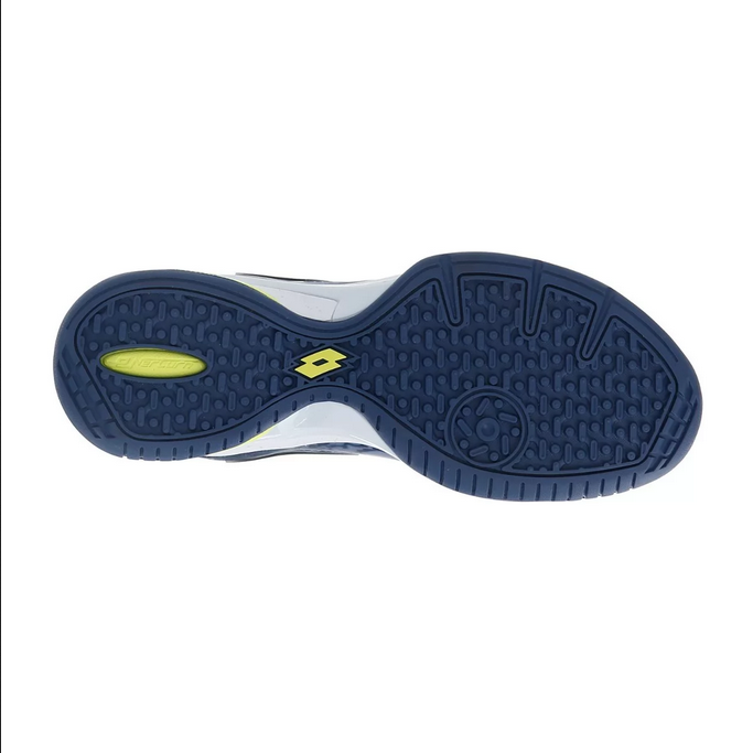 Lotto Scarpa da Padel da uomo Superrapida 200 III 217299 9FS all white-acid yellow-dark denim