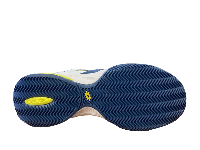 Lotto scarpa da padel da uomo Superrapida 400 IV 217300 9FS bianco giallo blu