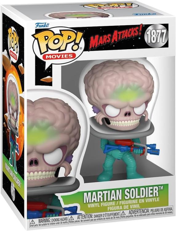Funko Pop! Movies: Mars Attacks Film (1877) – Martianischer Soldat Vinylfigur 9 cm