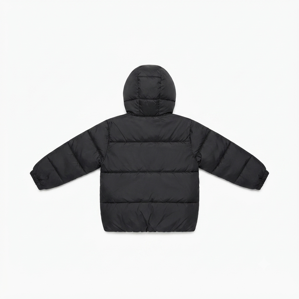 Calvin Klein piumino junior con cappuccio Puffer LVCKTJM02G BEH nero